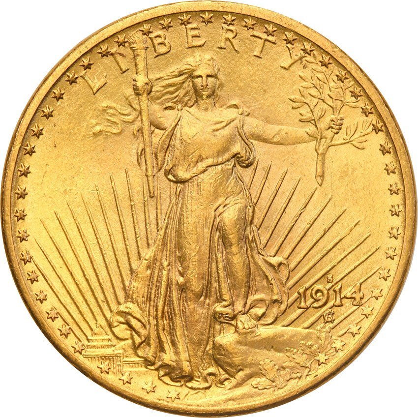 USA 20 dolarów 1914 S San Francisco st.1/1-